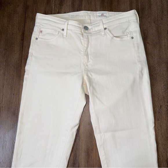 AG The Prima Ankle Jean Cream Slim Low Rise - Picture 8 of 11